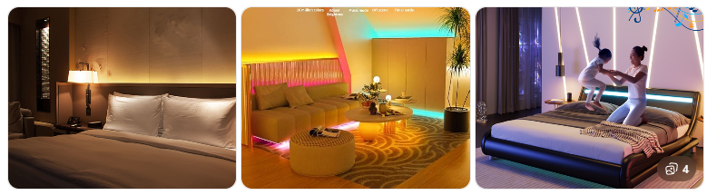 Top 10 RGB LED Strip Lighting Ideas for Homes, Gaming Setups, and Commercial Spaces 5 bedroom