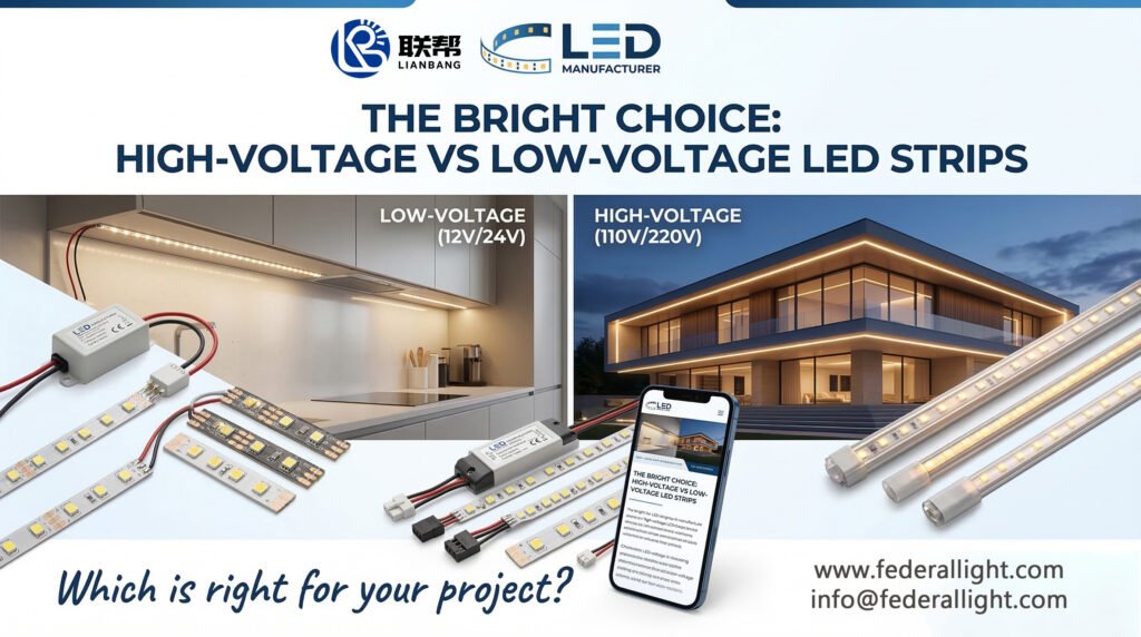 High-Voltage vs. Low-Voltage LED Strips for Your Next Project